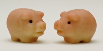 Marzipanschwein or Glücksschwein for good luck in the new year