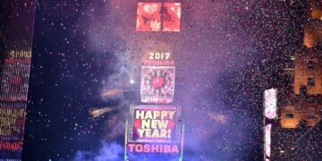 Theo Wargo/Getty Images North America/Getty Images, Video The Times Square ball drop has been a New York tradition for over 100 years 1:23 Dec 30, 2023