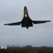 Huge US bomber lands at UK air base