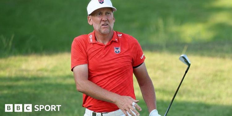 Ian Poulter: English golfer needs surgery after suffering knee injury ‘hopping up two steps’