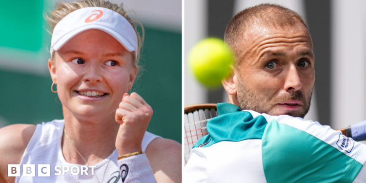 French Open qualifying 2026: Harriet Dart fights back to reach second round but Dan Evans out