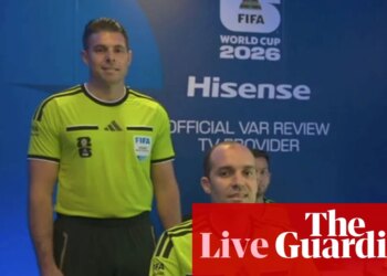News live: Australian VAR official blames ‘involuntary twitch’ for World Cup broadcast controversy; NSW to spend $100m on grid-scale batteries | Australia news