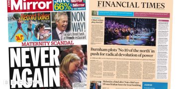 The Papers: 'Never again' and 'No 10 of the north'