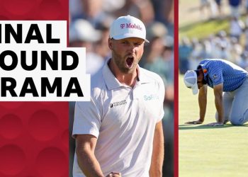 Clark beats Burns on closing holes of dramatic US Open