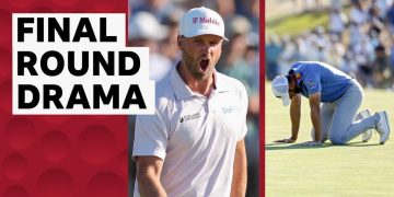 Clark beats Burns on closing holes of dramatic US Open