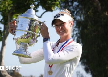 Nelly Korda pips Charley Hull to win maiden US Women’s Open
