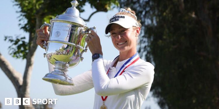 Nelly Korda pips Charley Hull to win maiden US Women’s Open