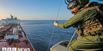 Royal Marines board Russian shadow fleet oil tanker in English Channel