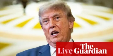 Trump gets in shouting match with Republican senator amid standoff over housing bill and president’s anger at war powers vote – live | US politics