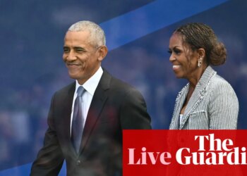 Star-studded ceremony welcomes Obama Presidential Center to Chicago – live | US news
