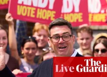 Counting under way in Makerfield byelection as Burnham seeks a route to replace Starmer – UK politics live | Politics