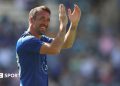 Christian Fuchs: Former Leicester City defender smashes six into river on cricket debut