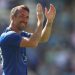 Christian Fuchs: Former Leicester City defender smashes six into river on cricket debut