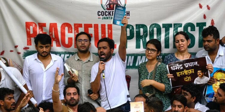 Cockroach Janta Party rallies at New Delhi for youth protests | Politics News