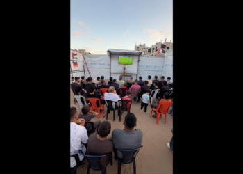 Football fans in Gaza gather to watch Spain-Saudi Arabia match | World Cup 2026