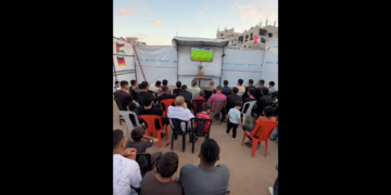 Football fans in Gaza gather to watch Spain-Saudi Arabia match | World Cup 2026
