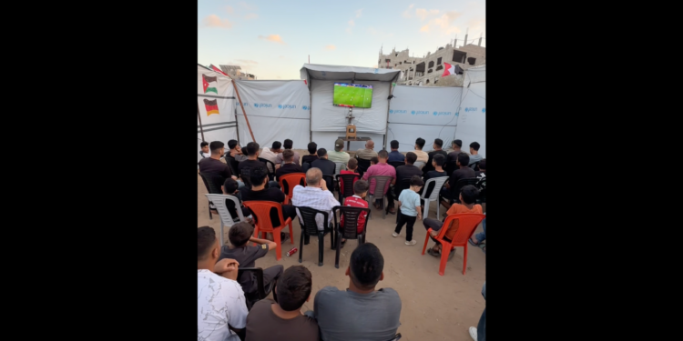 Football fans in Gaza gather to watch Spain-Saudi Arabia match | World Cup 2026