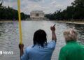 Reflecting Pool to be drained as Trump again blames ‘vandals’