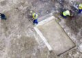Illegal excavation reveals grand Roman villa with elaborate mosaics