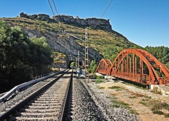 The Santander to Alar del Rey Railway Line in Alar del Rey