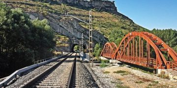 The Santander to Alar del Rey Railway Line in Alar del Rey