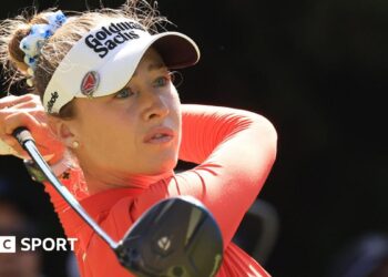 US Women’s Open: Nelly Korda moves into share of lead as Charley Hull storms up leaderboard