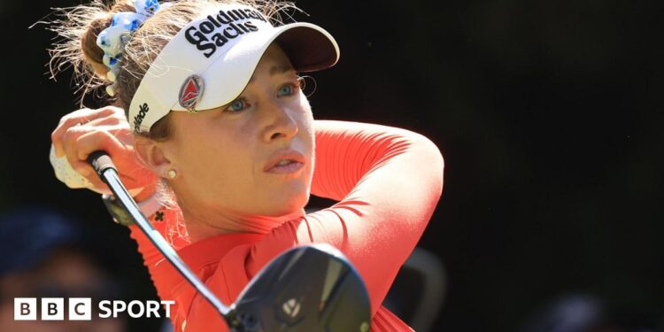 US Women’s Open: Nelly Korda moves into share of lead as Charley Hull storms up leaderboard