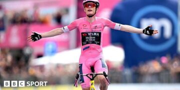 Giro d’Italia: Jonas Vingegaard on verge of victory after winning stage 20