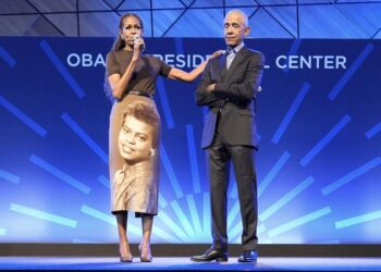 Michelle Obama honors her late mother in a custom-made Acne Studios skirt