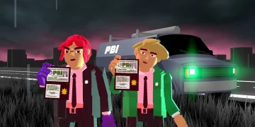 Green Suits is a surreal platformer stroke JRPG filled with Escher architecture and paranormal investigators
