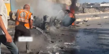 Man in Gaza survives double tap Israeli strike on vehicle | Israel-Palestine conflict