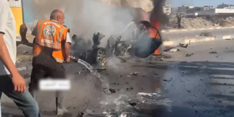 Man in Gaza survives double tap Israeli strike on vehicle | Israel-Palestine conflict