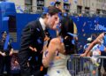 They got married during the Knicks parade