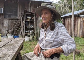 The snake-wrangling 84-year-old who lives on a remote barrier island