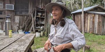 The snake-wrangling 84-year-old who lives on a remote barrier island