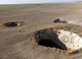 Droughts are transforming the Turkish landscape with massive sinkholes