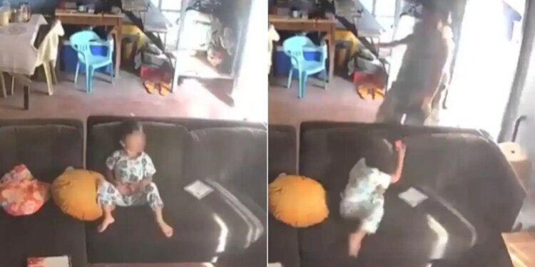 Elderly Woman Tries To Protect Grandchild During Powerful Philippines Earthquake, Video Goes Viral