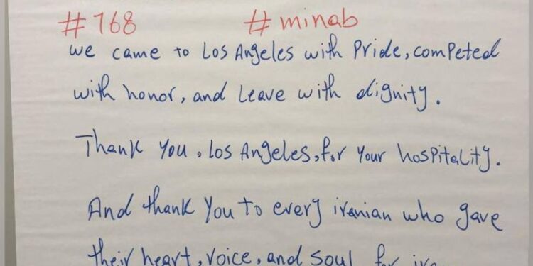 Team Iran thanks LA for hospitality after World Cup game