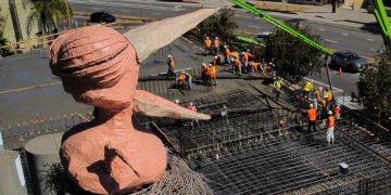 Who made ‘Pinky,’ the screeching bird atop Eagle Rock’s Pillarhenge?