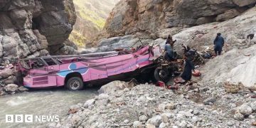 Pakistan: Overcrowded bus plunges into ravine, killing at least 32