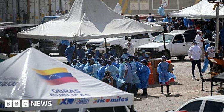Anguished families left to identify Venezuela quake victims at makeshift morgue