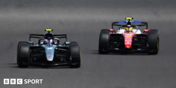 British Grand Prix: Kimi Antonelli passes Lewis Hamilton to win Silverstone sprint race