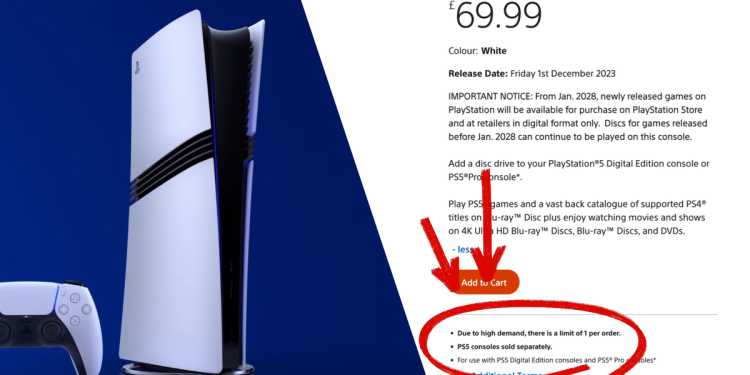 Sony still has to ration attachable disc drives sales to “1 per order” due to “high demand” despite plans to end production of physical discs for PlayStation games