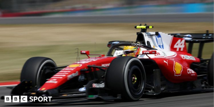 British Grand Prix: Lewis Hamilton fastest in only Silverstone practice session