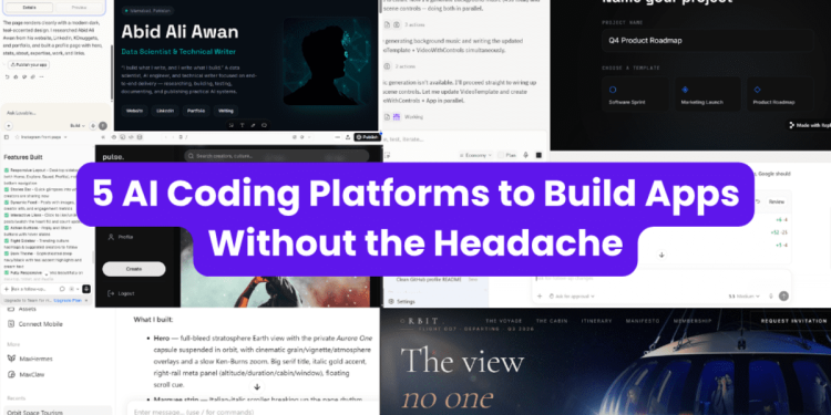 5 AI Coding Platforms to Build Apps Without the Headache